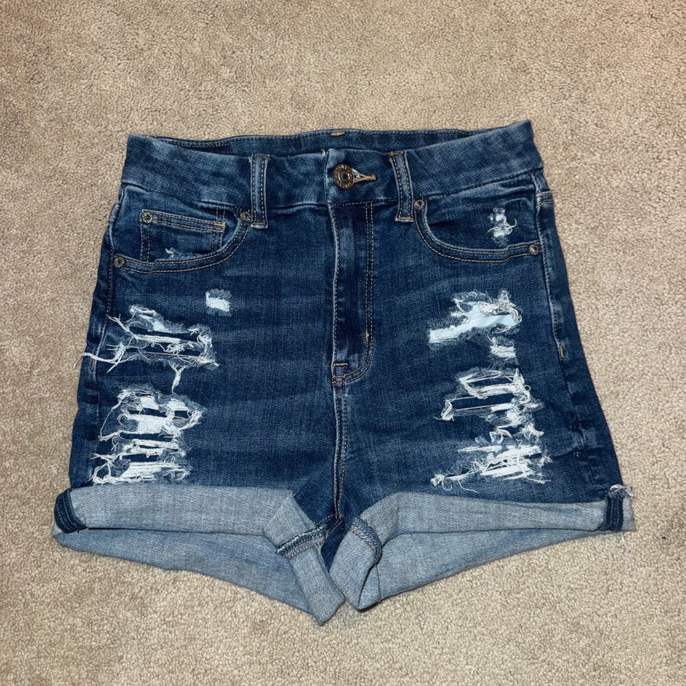 American Eagle curvie high rise shorty size 2 next level stretch